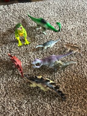 Assorted Toy Dinosaur Set - Multicolor